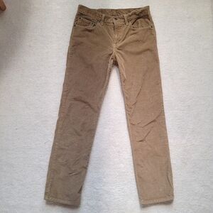 Levi's Retro Tan Corduroy Straight Leg Jeans 100% Cotton - Men's 30x30